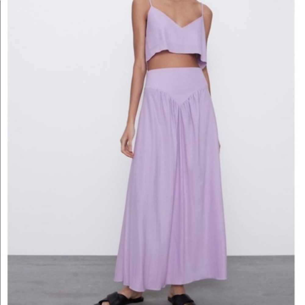 Zara flowy top & maxi skirt NWT
